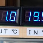 外気温がマイナスになってきました