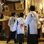 13日諏訪神社 ビンザサラ、順の舞(ズンノマイ)