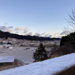 新野高原は初雪です。