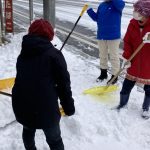 雪の元旦　今年初の除雪