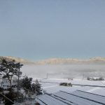 神がかった雪景色　「新野の雪祭り」の朝