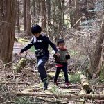 親子山村移住体験 保育園見学 お山探検！