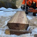 DIY Granbergグランバーグ社  アラスカンで杉板を挽いてみた