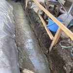 DIY 布ベタ基礎に挑戦　防湿シート～捨てコン打ち