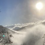 雲海の上を行く通勤