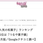 食べログ2023年12月長野県1位に南信州阿南町新野「つるや菓子舗」入選！